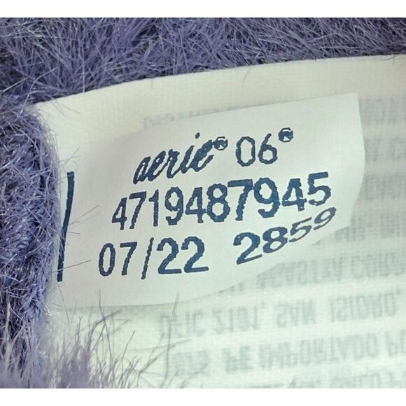 New Women's - Aerie Flurry Crew Blue Sweater, Size Small - Picture 4 of 7